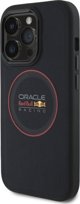 Red Bull iPhone 14 Pro Θήκη Δερμάτινη MagSafe Navy (Leather Red Ring)