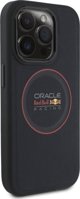Red Bull iPhone 14 Pro Θήκη Δερμάτινη MagSafe Navy (Leather Red Ring)