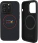 Red Bull iPhone 14 Pro Θήκη Δερμάτινη MagSafe Navy (Leather Red Ring)