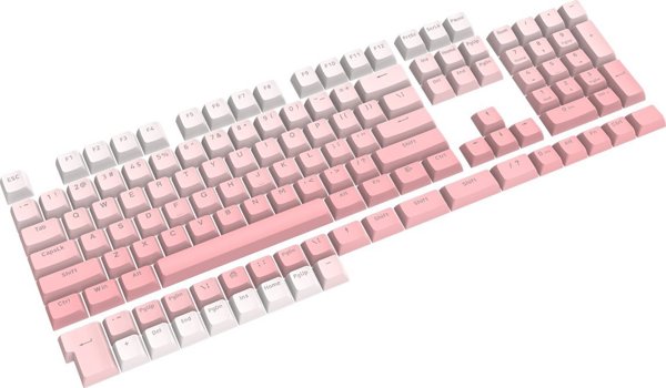 Redragon Ombre A139 Keycaps, Σετ 131 Πλήκτρων για Μηχανικό Πληκτρολόγιο, Ροζ Χρώμα