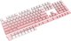 Redragon Ombre A139 Keycaps, Σετ 131 Πλήκτρων για Μηχανικό Πληκτρολόγιο, Ροζ Χρώμα