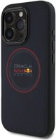 Red Bull RBHMP16L24PUILVR iPhone 16 Pro  6.3" hardcase granatowy/navy Leather Red Ring MagSafe