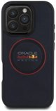 Red Bull RBHMP16L24PUILVR iPhone 16 Pro  6.3" hardcase granatowy/navy Leather Red Ring MagSafe