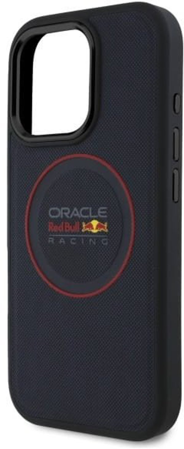 Red Bull RBHMP16L24PUILVR iPhone 16 Pro  6.3" hardcase granatowy/navy Leather Red Ring MagSafe