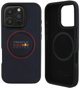 Red Bull RBHMP16L24PUILVR iPhone 16 Pro  6.3" hardcase granatowy/navy Leather Red Ring MagSafe