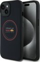 Red Bull RBHMP15S24PUILVR iPhone 15 6.1" σκληρή θήκη μπλε ναυτικό/ναυτικό Δερμάτινο Κόκκινο Δαχτυλίδι MagSafe