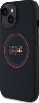 Red Bull RBHMP15S24PUILVR iPhone 15 6.1" σκληρή θήκη μπλε ναυτικό/ναυτικό Δερμάτινο Κόκκινο Δαχτυλίδι MagSafe