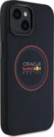 Red Bull RBHMP15S24PUILVR iPhone 15 6.1" σκληρή θήκη μπλε ναυτικό/ναυτικό Δερμάτινο Κόκκινο Δαχτυλίδι MagSafe