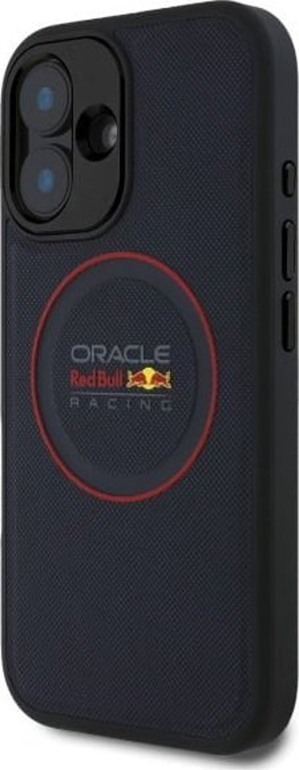 Red Bull Θήκη για iPhone 16 Plus 6.7" MagSafe, Δερμάτινη Σκληρή, Μπλε Ναυτικό με Κόκκινο Δαχτυλίδι