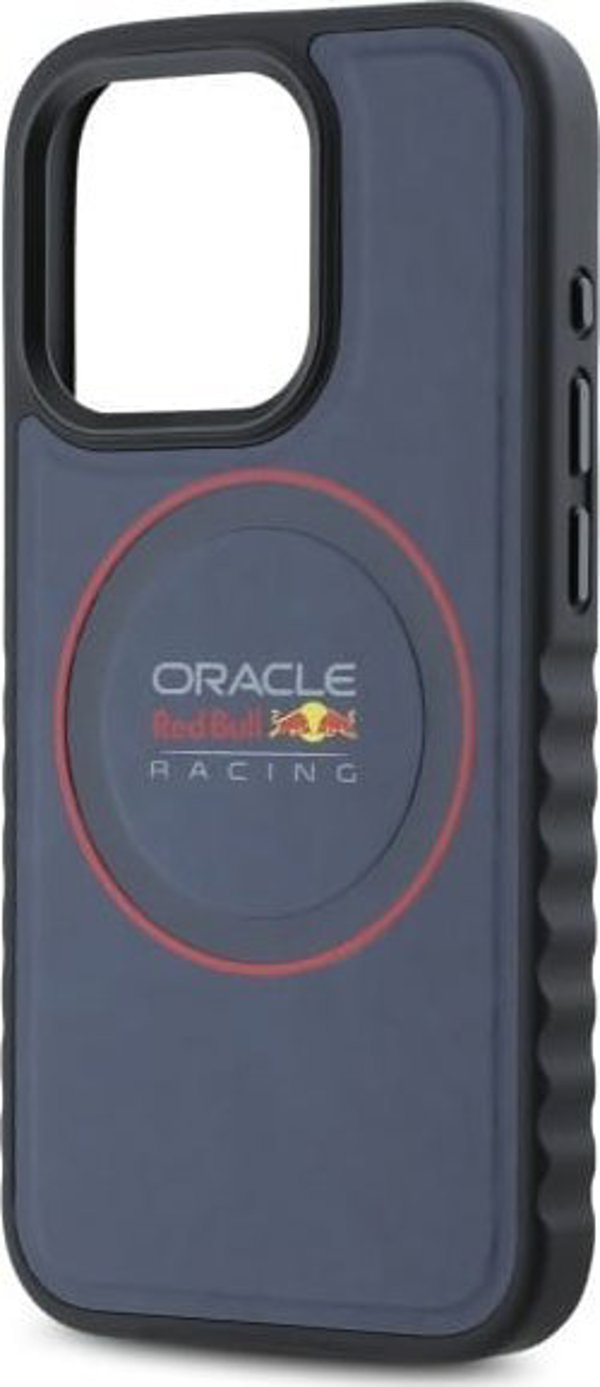 Red Bull Θήκη για iPhone 15 Pro Max 6.7" MagSafe Δερμάτινη Σκληρή - Μπλε Ναυτικό/Κόκκινο