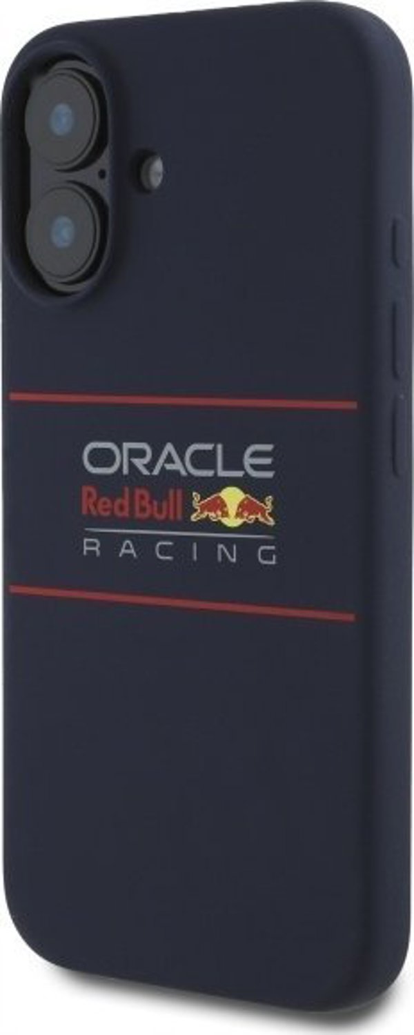Θήκη Σιλικόνης Red Bull για iPhone 16 6.1" με MagSafe - Navy με Οριζόντιο Λογότυπο