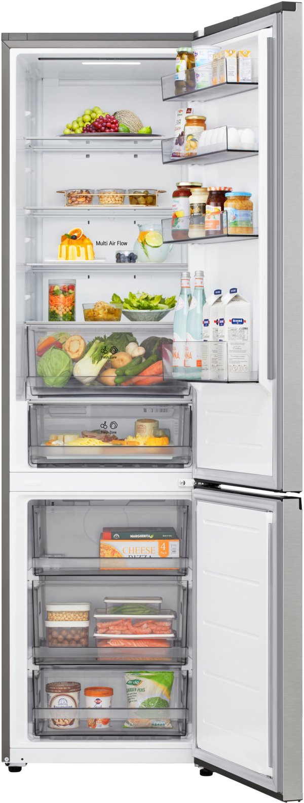 Ψυγείο LG GBBSJ20EPY Inox, Δίπορτο No Frost, Ενεργειακή Κλάση E