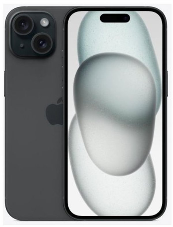 REFURB. PHONE IPHONE 15/128GB BLACK GR.A APPLE RENEWED M1819-QASV (7340218645895)