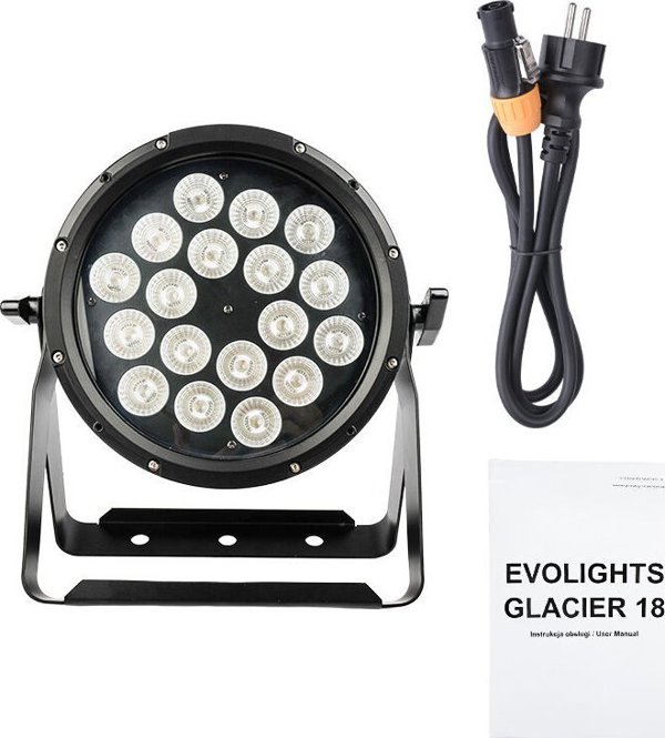 Εξωτερικός Προβολέας LED RGBWA UV 18x12W IP65 για Ρυθμικό Φωτισμό