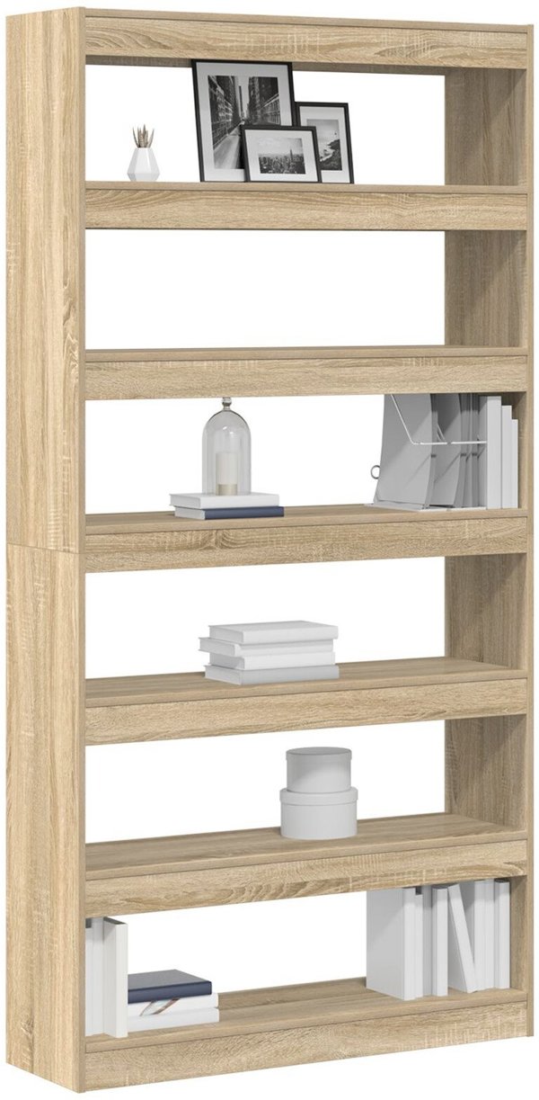 vidaXL Ράφι Sonoma Oak από ξύλινο σύνθετο υλικό, 100x30x198 εκ