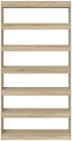 vidaXL Ράφι Sonoma Oak από ξύλινο σύνθετο υλικό, 100x30x198 εκ