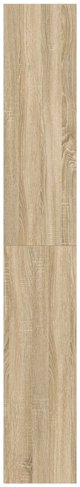 vidaXL Ράφι Sonoma Oak από ξύλινο σύνθετο υλικό, 100x30x198 εκ