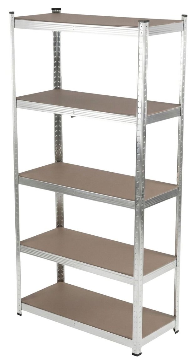 Μεταλλική ραφιέρα 5 ραφιών 180×90×40 cm, 175 κιλά, γαλβανισμένη