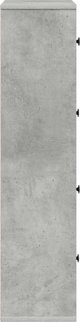 vidaXL Ράφι Τοίχου 60x24x101,5 cm, Απόχρωση Τσιμέντου, από Συνθετικό Ξύλο