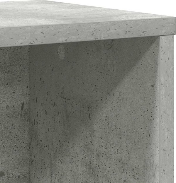 vidaXL Ράφι Τοίχου 60x24x101,5 cm, Απόχρωση Τσιμέντου, από Συνθετικό Ξύλο