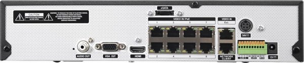 BCS NVR Καταγραφικό IP 8 Καναλιών BCS-U-NVR0802-A-4K-8P, 12Mpx, 6TB, Ultra Series