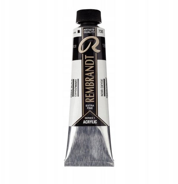 Rembrandt Χρώμα Ακρυλικό σε Σωληνάριο, Oxide Black 735, 40ml