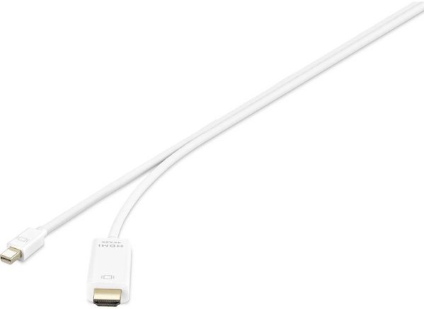 Renkforce RF-3697532, 0.5 m, Mini DisplayPort, HDMI, Male, Male, Straight