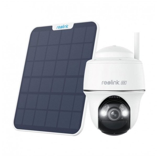 REOLINK bezpečnostní kamera Argus B440, 2.4 GHz, USB-C, Solární panel, 64GB, bílá