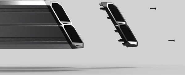 Res-Tech RES-TECH Smart Cockpit z uniwersalnymi uchwytami szary