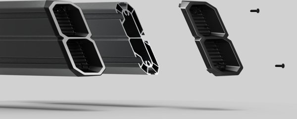 Res-Tech RES-TECH Smart Cockpit z uniwersalnymi uchwytami szary