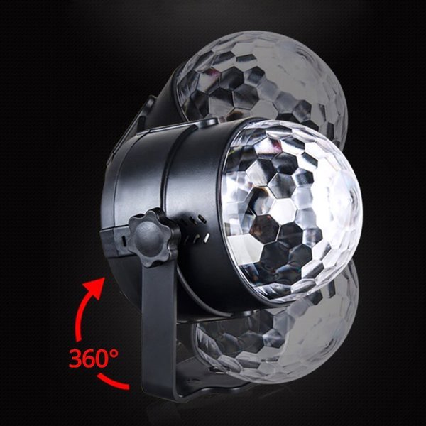Retoo KULA DISCO DYSKOTEKOWA PROJEKTOR LED RGB + PILOT