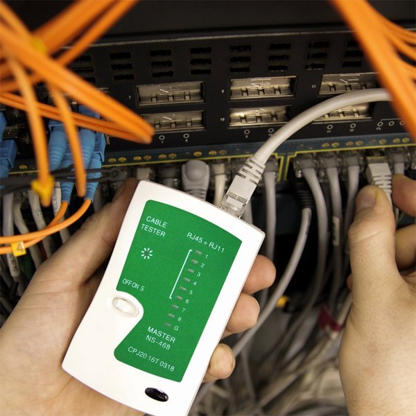 Retoo Tester sieciowy + zaciskarka + stripper RJ45