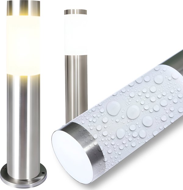 Retoo LED φωτιστικό κολώνα κήπου E27, εξωτερικό, στρογγυλό, 45 cm