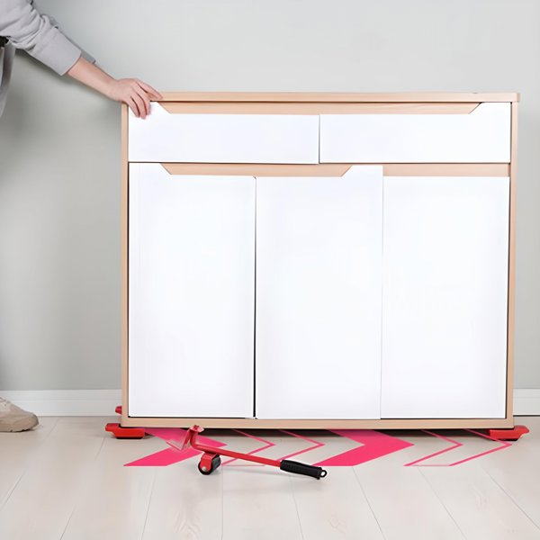 Retoo ZESTAW ROLKI DO TRANSPORTU PRZESUWANIA MEBLI 150KG