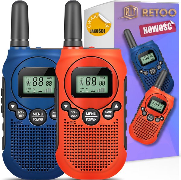 Retoo Walkie talkie 2x, baofeng, dr291, PMR, VOX, φακός, μεγάλη εμβέλεια