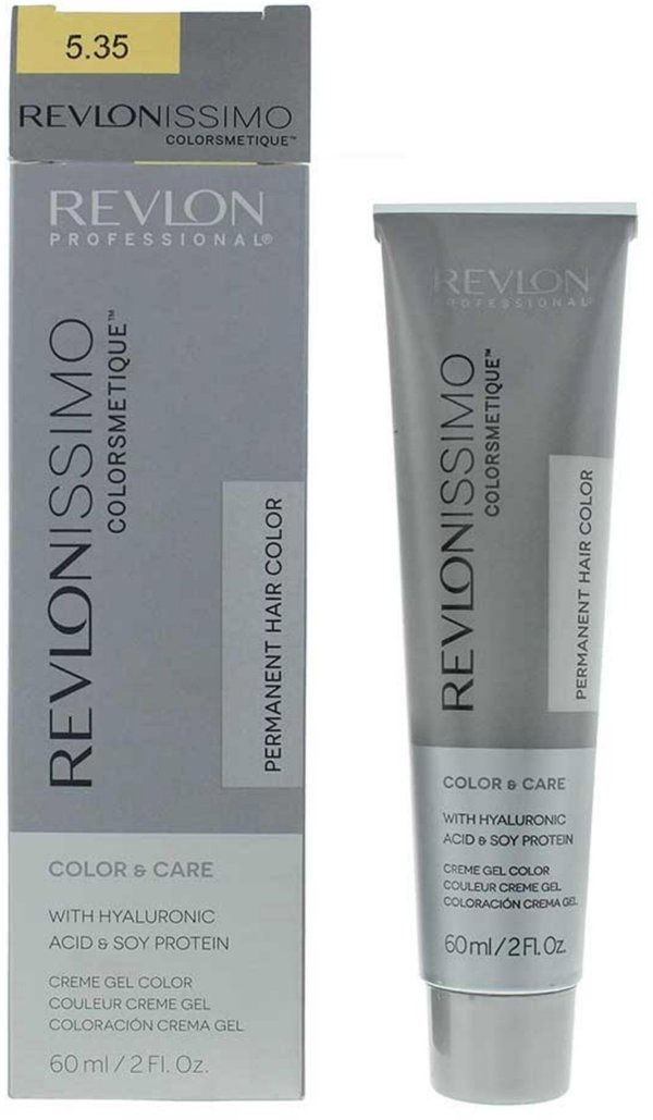 Revlon, Revlonissimo Colorsmetique, Permanent Hair Dye, 5.35 Light Amber Brown, 60 ml For Women