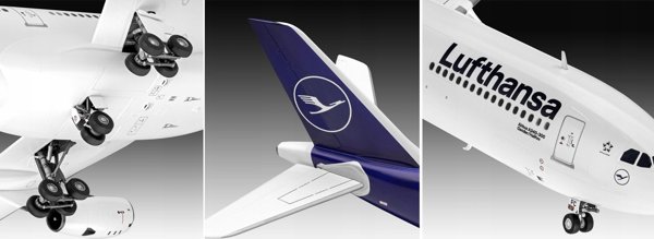 Revell Μοντέλο Αεροπλάνου Airbus A340-300 Lufthansa New Livery, Κλίμακα 1/144, Πλαστικό Συναρμολογούμενο Σετ