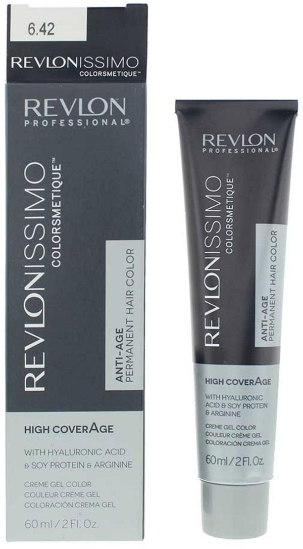 Revlon, Revlonissimo Colorsmetique, Permanent Hair Dye, 6.42 Dark Pearly Chestnut Blonde, 60 ml For Women