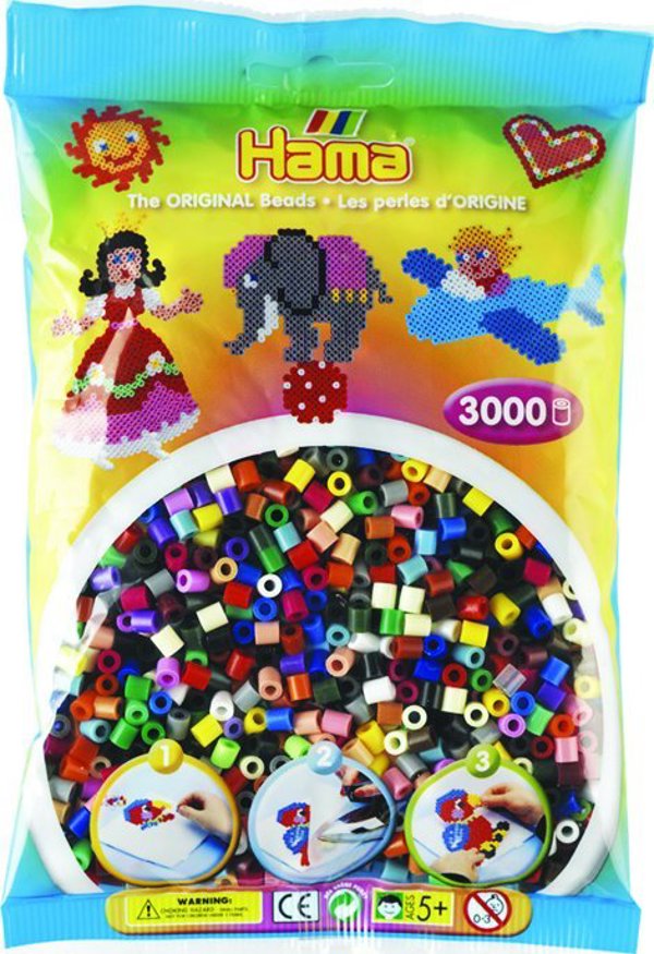 Χάντρες Revell Hama midi 3000τμχ 22χρώματα μίγμα