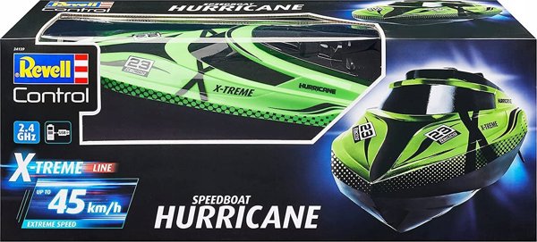 Revell X-TREME Speedboat HURRICANE Τηλεκατευθυνόμενο Σκάφος RC, Πράσινο/Μαύρο