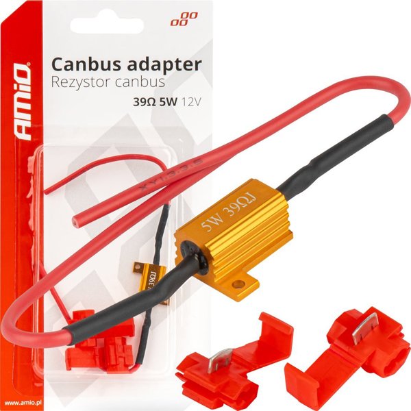 Αντιστάτης Canbus για LED λαμπτήρες 39-5W amio-04090