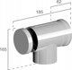 Ricom Γωνιακός Σύνδεσμος Καμινάδας PP-AL 87° DN60/100 με Επιθεώρηση για Λέβηβητες Συμπύκνωσης