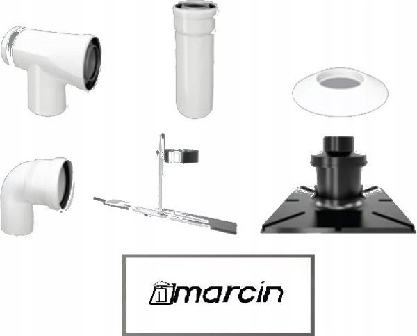 Ricom Σωλήνας Ευθείας Κατάληξης PP-AL, Μήκος 1000mm, Διατομή DN60/100, Συμβατός με Συστήματα Αερίου