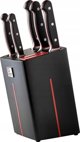 Richardson Sheffield VELOCITY - 5 pc knife block with sharpener - black