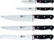 Richardson Sheffield VELOCITY - 5 pc knife block with sharpener - black