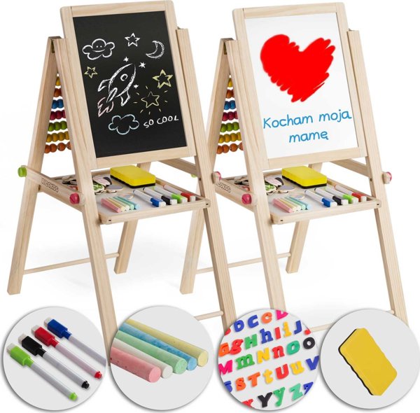 Πτυσσόμενος μαγνητικός πίνακας κιμωλίας Ricokids