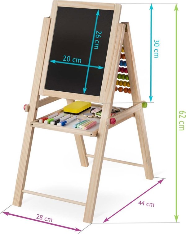 Πτυσσόμενος μαγνητικός πίνακας κιμωλίας Ricokids