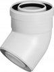 Ricom Γωνιακός Σύνδεσμος PP-PP 45 Μοίρες DN60/100 με Στεγανοποίηση