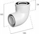 Ricom Γωνία PP-AL ELBOW END 87° DN80/125 με Φλάντζα για Καμινάδα