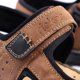 Rieker Άνετα Ανδρικά Σανδάλια με Ταινίες Velcro Καφέ Rieker 26156-25 Μέγεθος 46